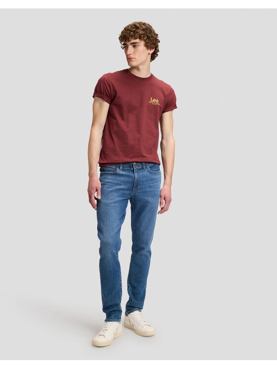 Lee Lee T-Shirt MEDIUMTEE Brązowy Regular Fit