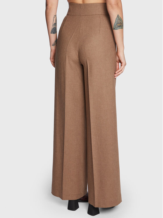 MVP Wardrobe MVP Wardrobe Medžiaginės kelnės Lady Liberty MVPI2PA046.0PN0034 Smėlio Relaxed Fit