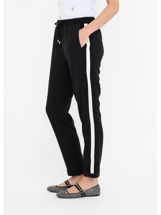 Liu Jo Liu Jo Pantaloni di tessuto TF5132TS423C3786 Nero Regular Fit