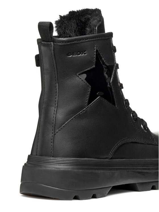 Geox Geox Členková obuv J Kiddartah J56MGG 08566 C9999 D Čierna