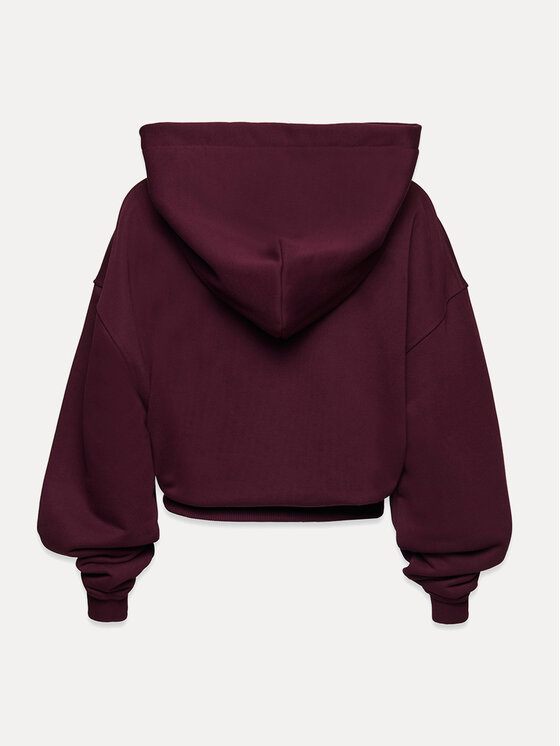 La Mania La Mania Bluza LUMA Bordowy Basic Fit