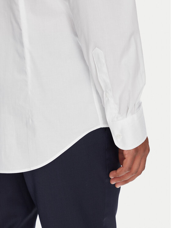 Tommy Hilfiger Tommy Hilfiger Koszula MW0MW38347 Biały Slim Fit