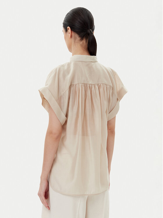 ViCOLO ViCOLO Bluzka TD0342 Beżowy Relaxed Fit