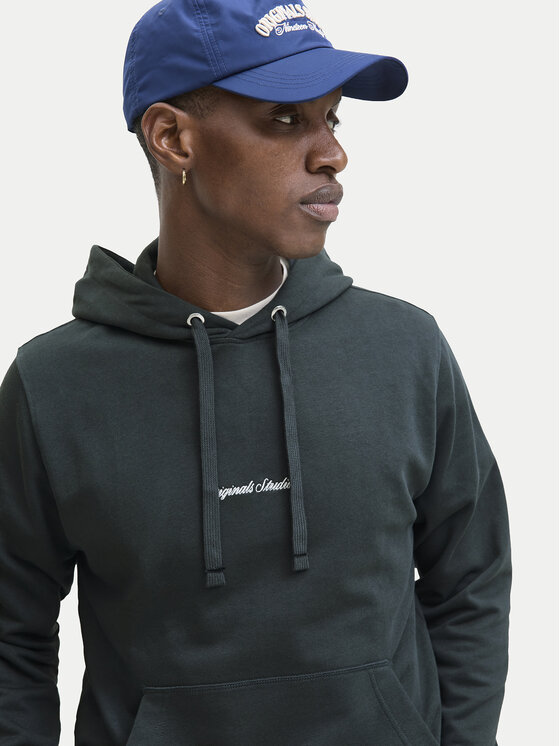 Jack&Jones Jack&Jones Majica dugih rukava Norrebro 12282861 Siva Relaxed Fit