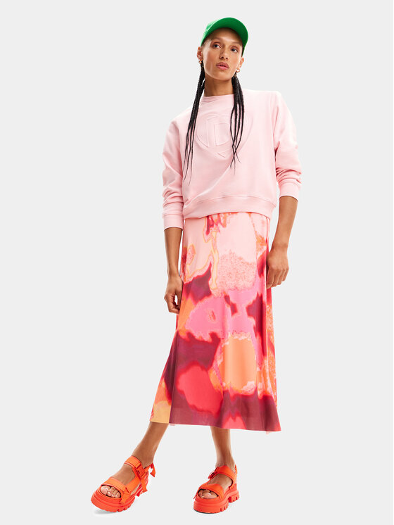 Desigual Desigual Felpa Travis 24SWSK30 Rosa Regular Fit