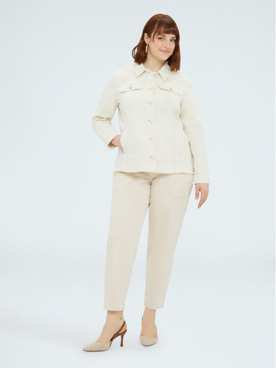 Fiorella Rubino Fiorella Rubino Koszula 5403T001468N002 Kremowy Regular Fit