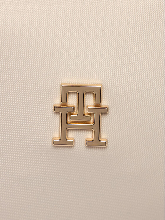 Tommy Hilfiger Tommy Hilfiger Ročna torba Popette Micro Tote AW0AW18368 Écru