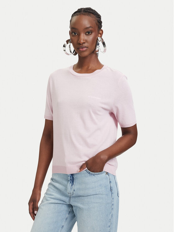 Patrizia Pepe Tricou 2M4542/J419-M564 Roz deschis Regular Fit