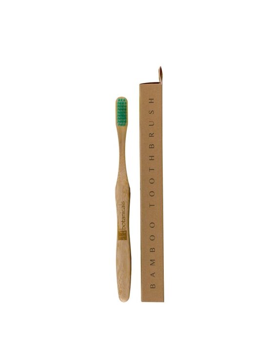 Szczotka Dr Botanicals, Szczoteczka do zębów z bambusa - Zielona
