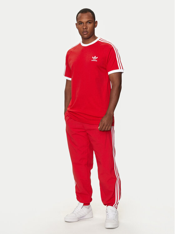 adidas adidas Tricou Adicolor Classics 3-Stripes T-Shirt IA4852 Roșu Regular Fit