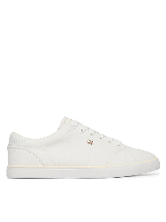 Tommy Hilfiger Tommy Hilfiger Πάνινα παπούτσια Th Low Profile Vulc Canvas FW0FW09102 Λευκό