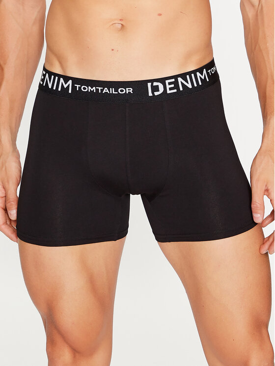 Tom Tailor Denim Tom Tailor Denim Komplektas: 3 poros trumpikių 1038850 Juoda