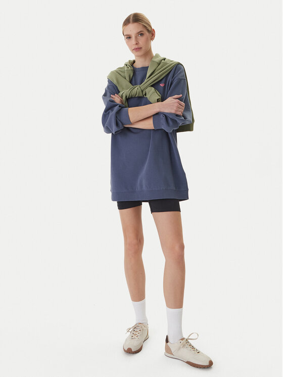Roxy Roxy Mikina Saturday Night Vibes ERJFD03002 Modrá Relaxed Fit