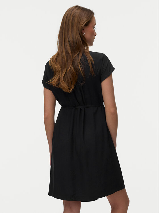 Vero Moda Vero Moda Letní šaty Debbie 10342682 Černá Regular Fit