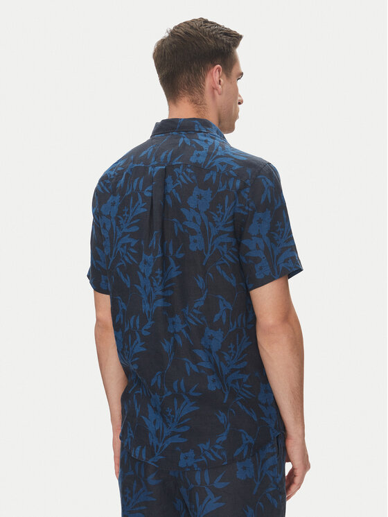 Tommy Hilfiger Tommy Hilfiger Πουκάμισο Tropical MW0MW38586 Σκούρο μπλε Regular Fit