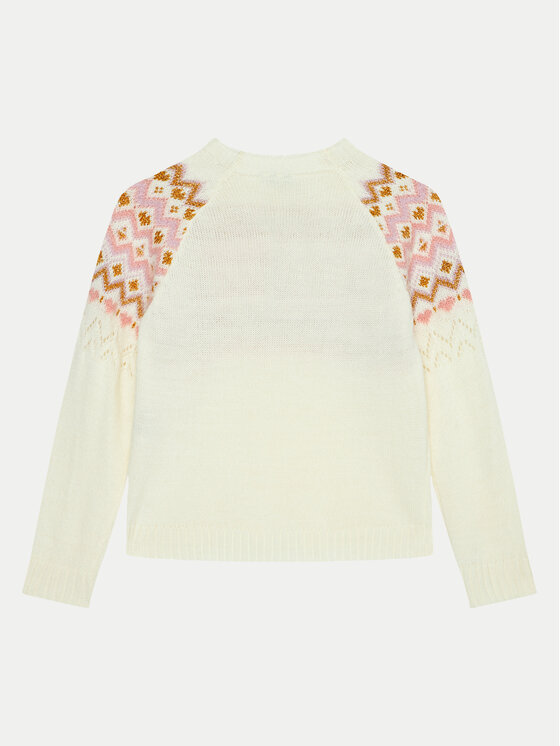 United Colors Of Benetton United Colors Of Benetton Πουλόβερ 1176Q107K Εκρού Regular Fit