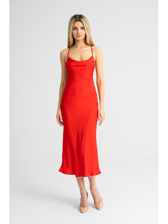 Leimann Leimann Sukienka koktajlowa Ninette Czerwony Feminine Fit