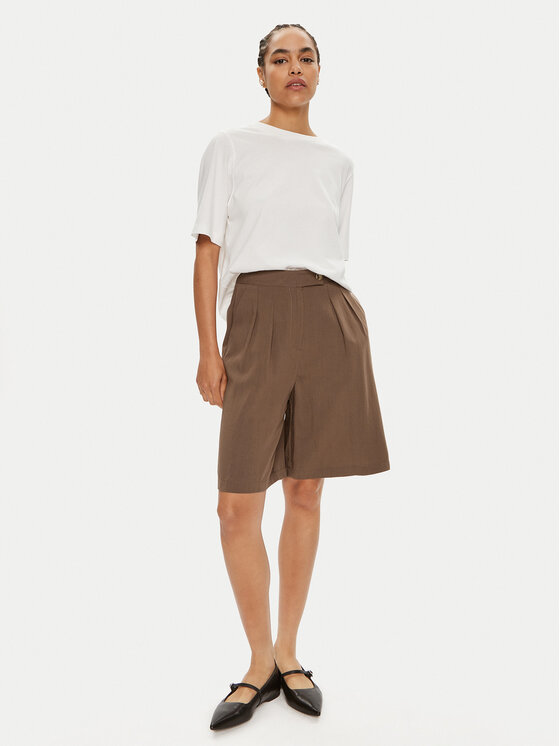 ViCOLO ViCOLO Szövet rövidnadrág TB1568 Barna Regular Fit