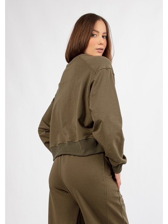 DKaren Sport DKaren Sport Bluza DK-K-B23 Khaki Classic Fit