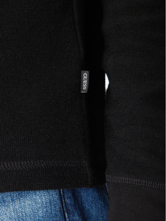 Guess Jeans Guess Jeans Μπλούζα M4BI77 KCII1 Μαύρο Regular Fit
