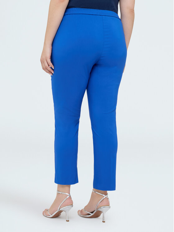 Fiorella Rubino Fiorella Rubino Pantaloni di tessuto P031L102412N024 Turchese Regular Fit