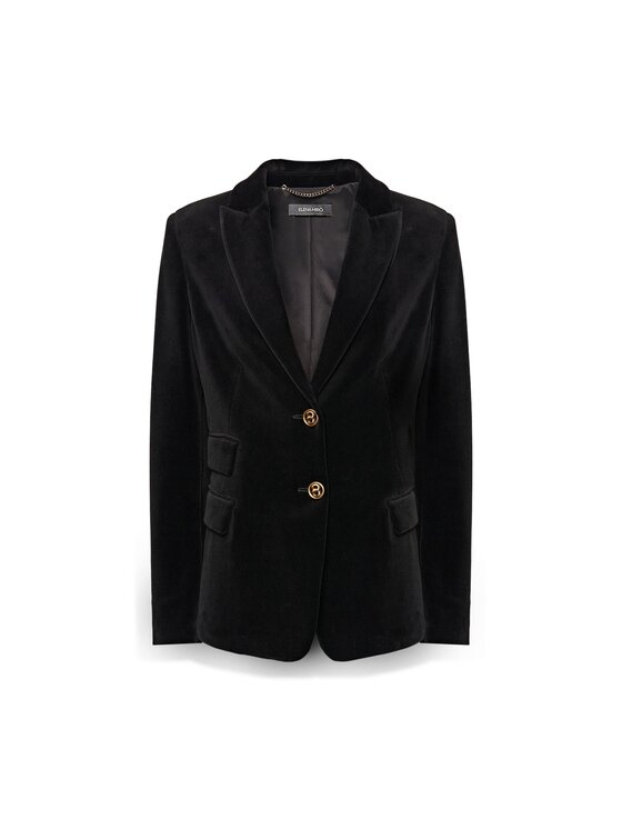 Elena Mirò Elena Mirò Giacca di transizione Q128P000061N033 Nero Slim Fit