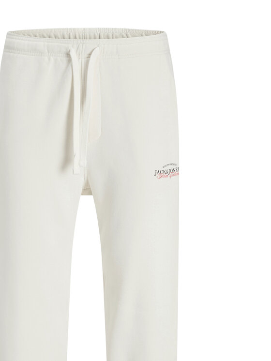 Jack & Jones Jack & Jones Spodnie dresowe Kane Billy 12283257 Écru Relaxed Fit