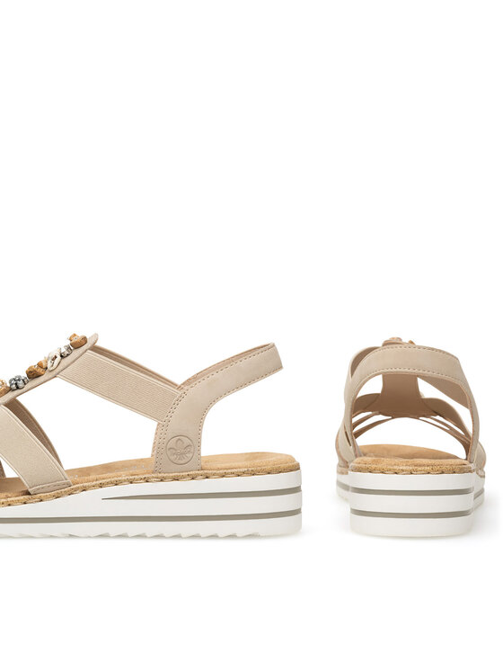 Rieker Rieker Sandalen V0649-62 Beige