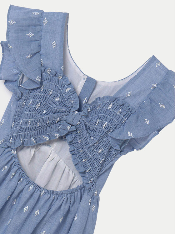 Mayoral Mayoral Sukienka letnia 6952 Niebieski Regular Fit