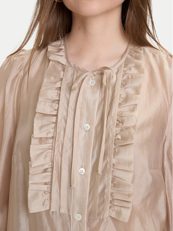 ViCOLO ViCOLO Bluse TF0256 Beige Regular Fit