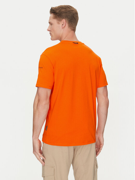 Napapijri Napapijri Tricou S-Badge NP0A4I3N Portocaliu Regular Fit