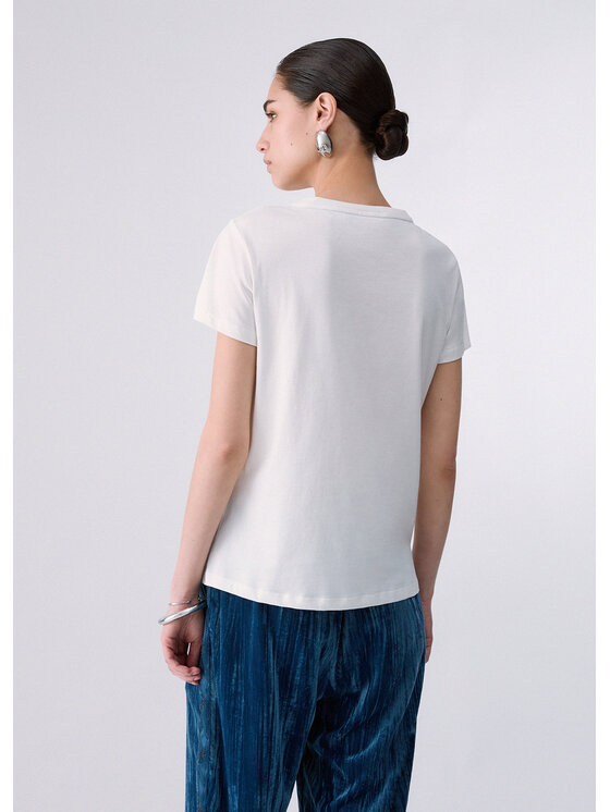 Liu Jo Liu Jo T-shirt TF6253JS923L9485 Bianco Regular Fit