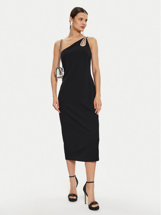 Joseph Ribkoff Joseph Ribkoff Cocktail obleka 242708 Črna Slim Fit