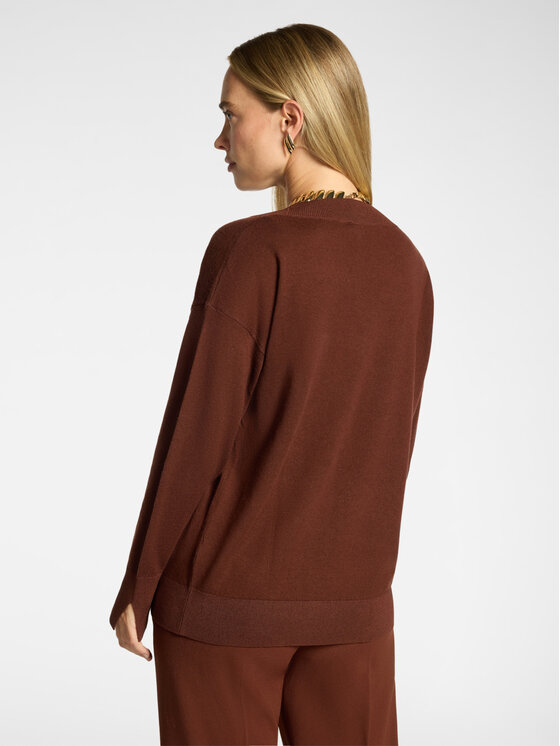Elena Mirò Elena Mirò Sweter M112Z000879N022 Brązowy Regular Fit