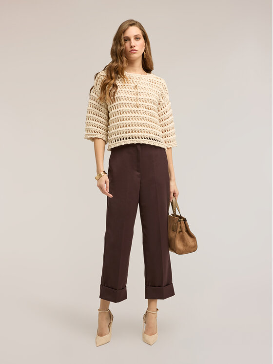 Motivi Motivi Maglione M161W003860N011 Crema Over Fit