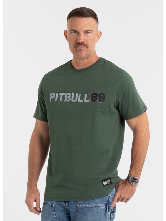 PITBULL PITBULL T-Shirt Koszulka Dog 89 M Zielony Regular Fit