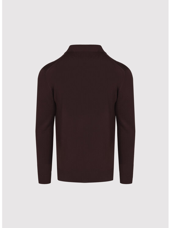 Pako Lorente Pako Lorente Sweter P26WF-2X-005 Bordowy Regular Fit