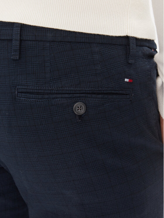 Tommy Hilfiger Tommy Hilfiger Chinosy Denton MW0MW32935 Granatowy Slim Fit