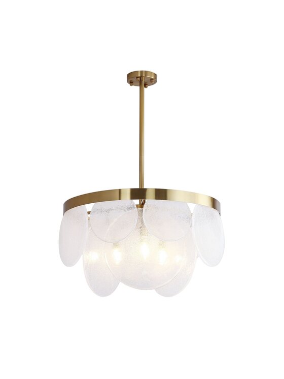 MIAhome MIAhome Lampa wisząca AURORA mosiądz 60 cm Złoty