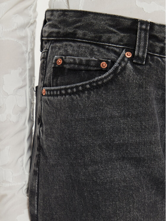 Gina Tricot Gina Tricot Traperice 21489 Crna Straight Fit