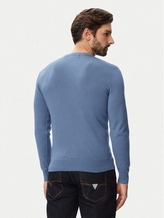 Guess Guess Sveter M6YR12 Z0917 Modrá Regular Fit