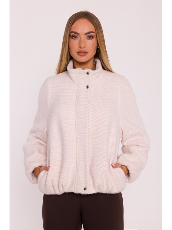 Made of Emotion Made of Emotion Kurtka przejściowa M885 Beżowy Casual Fit