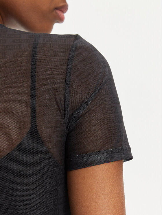 HUGO Hugo Kasdieninė suknelė Nasaja_B 50514940 Juoda Slim Fit