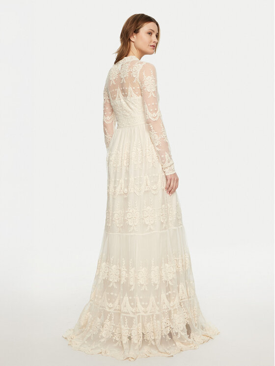 YAS YAS Официална рокля Seloise 26015997 Бял Regular Fit