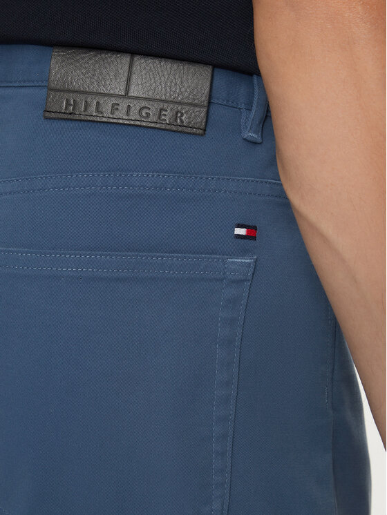 Tommy Hilfiger Tommy Hilfiger Kalhoty z materiálu Denton MW0MW36429 Modrá Straight Fit