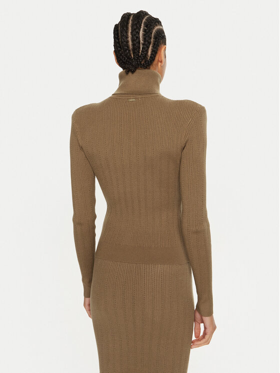 Fracomina Fracomina Dolčevita FR24WT7033K50401 Zelena Slim Fit