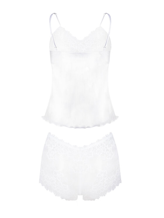 DKaren Lingerie DKaren Lingerie Komplet bielizny Alexandra Biały Classic Fit