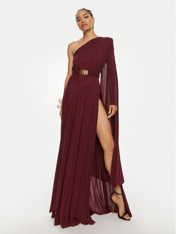 Elisabetta Franchi Elisabetta Franchi Estélyi ruha AB-686-46E2 Bordó Regular Fit