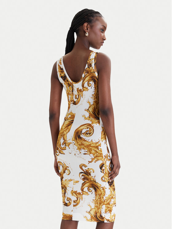 Versace Jeans Couture Versace Jeans Couture Rochie de zi 80HAO946 JS533 Alb Slim Fit