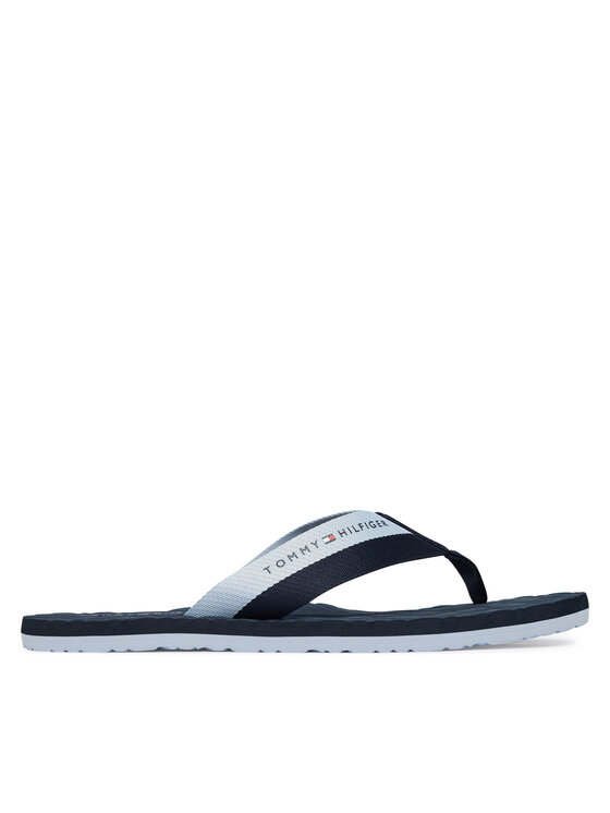 Tommy Hilfiger Tommy Hilfiger Flip flop Webbing Strap Flag Embossed FM0FM05807 Bleumarin